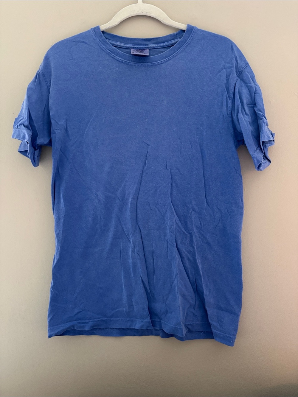 Comfort Colors Unisex Blue Crew Neck T-Shirt Small